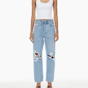 AGOLDE 90s Jean in "Fall Out" Distressed Denim, size 26